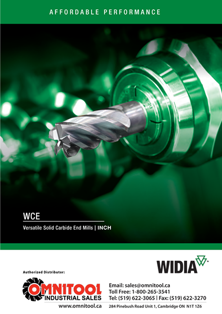 WIDIA™ WCE Solid Carbide End Mills - Inch