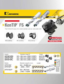KenTIPTM FS Carbide Inserts